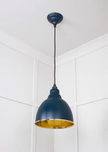 Load image into Gallery viewer, 49517DU Hammered Brass Brindley Pendant in Dusk