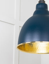 Load image into Gallery viewer, 49517DU Hammered Brass Brindley Pendant in Dusk
