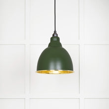 Load image into Gallery viewer, 49517H Hammered Brass Brindley Pendant in Heath
