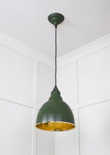 Load image into Gallery viewer, 49517H Hammered Brass Brindley Pendant in Heath