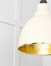 Load image into Gallery viewer, 49517TE Hammered Brass Brindley Pendant in Teasel