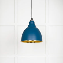 Load image into Gallery viewer, 49517U Hammered Brass Brindley Pendant in Upstream