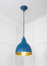 Load image into Gallery viewer, 49517U Hammered Brass Brindley Pendant in Upstream