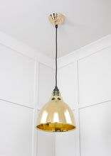 Load image into Gallery viewer, 49518 Smooth Brass Brindley Pendant