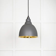 Load image into Gallery viewer, 49518BL Smooth Brass Brindley Pendant in Bluff