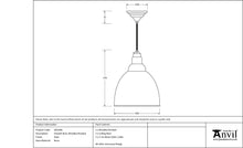 Load image into Gallery viewer, 49518SL Smooth Brass Brindley Pendant in Slate