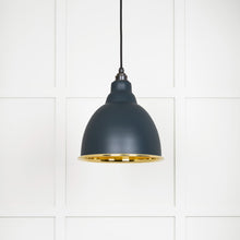 Load image into Gallery viewer, 49518SO Smooth Brass Brindley Pendant in Soot