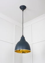 Load image into Gallery viewer, 49518SO Smooth Brass Brindley Pendant in Soot
