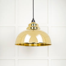 Load image into Gallery viewer, 49521 Hammered Brass Harborne Pendant