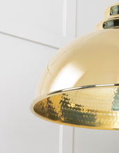 Load image into Gallery viewer, 49521 Hammered Brass Harborne Pendant