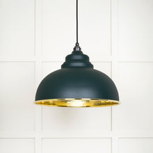 Load image into Gallery viewer, 49521DI Hammered Brass Harborne Pendant in Dingle