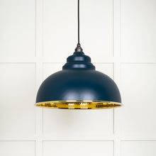 Load image into Gallery viewer, 49521DU Hammered Brass Harborne Pendant in Dusk