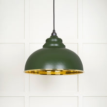 Load image into Gallery viewer, 49521H Hammered Brass Harborne Pendant in Heath