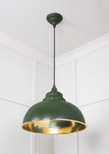 Load image into Gallery viewer, 49521H Hammered Brass Harborne Pendant in Heath