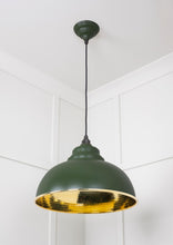Load image into Gallery viewer, 49521H Hammered Brass Harborne Pendant in Heath