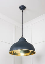 Load image into Gallery viewer, 49521SO Hammered Brass Harborne Pendant in Soot