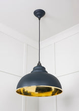 Load image into Gallery viewer, 49521SO Hammered Brass Harborne Pendant in Soot