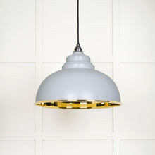 Load image into Gallery viewer, 49522BI Smooth Brass Harborne Pendant in Birch