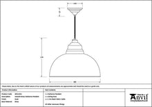 Load image into Gallery viewer, 49522DU Smooth Brass Harborne Pendant in Dusk