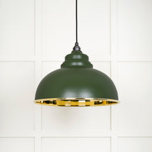 Load image into Gallery viewer, 49522H Smooth Brass Harborne Pendant in Heath