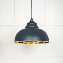 Load image into Gallery viewer, 49522SO Smooth Brass Harborne Pendant in Soot