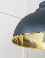 Load image into Gallery viewer, 49522SO Smooth Brass Harborne Pendant in Soot