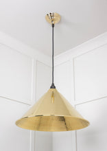 Load image into Gallery viewer, 49523 Hammered Brass Hockley Pendant