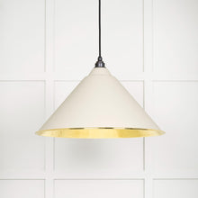 Load image into Gallery viewer, 49523TE Hammered Brass Hockley Pendant in Teasel