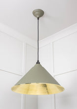 Load image into Gallery viewer, 49523TU Hammered Brass Hockley Pendant in Tump