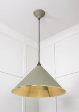 Load image into Gallery viewer, 49523TU Hammered Brass Hockley Pendant in Tump