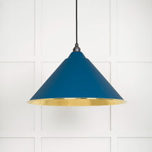 Load image into Gallery viewer, 49523U Hammered Brass Hockley Pendant in Upstream
