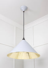 Load image into Gallery viewer, 49524BI Smooth Brass Hockley Pendant in Birch