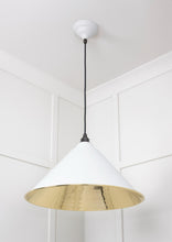 Load image into Gallery viewer, 49524F Smooth Brass Hockley Pendant in Flock