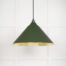 Load image into Gallery viewer, 49524H Smooth Brass Hockley Pendant in Heath