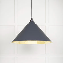 Load image into Gallery viewer, 49524SL Smooth Brass Hockley Pendant in Slate