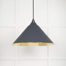 Load image into Gallery viewer, 49524SL Smooth Brass Hockley Pendant in Slate