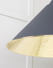 Load image into Gallery viewer, 49524SL Smooth Brass Hockley Pendant in Slate