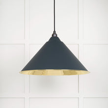 Load image into Gallery viewer, 49524SO Smooth Brass Hockley Pendant in Soot
