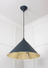 Load image into Gallery viewer, 49524SO Smooth Brass Hockley Pendant in Soot
