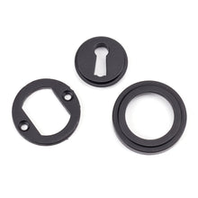 Load image into Gallery viewer, 49537 Matt Black Round Escutcheon (Art Deco)
