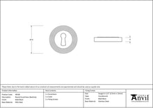 Load image into Gallery viewer, 49538 Matt Black Round Escutcheon (Beehive)