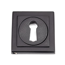 Load image into Gallery viewer, 49539 Matt Black Round Escutcheon (Square)