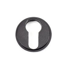 Load image into Gallery viewer, 49541 Matt Black Round Euro Escutcheon (Art Deco)