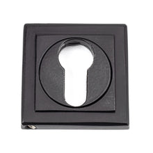 Load image into Gallery viewer, 49543 Matt Black Round Euro Escutcheon (Square)
