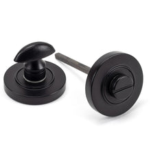 Load image into Gallery viewer, 49544 Matt Black Round Thumbturn Set (Plain)