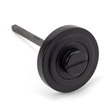 Load image into Gallery viewer, 49545 Matt Black Round Thumbturn Set (Art Deco)