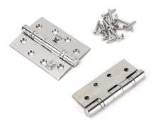 Load image into Gallery viewer, 49574 Polished SS 4" Ball Bearing Butt Hinge (pair)
