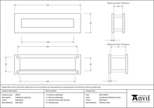 Load image into Gallery viewer, 49593 Matt Black Traditional Letterbox