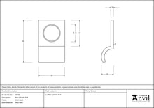 Load image into Gallery viewer, 49595 Matt Black Rim Cylinder Pull
