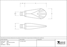 Load image into Gallery viewer, 49896 Black Shell Curtain Finial (pair)